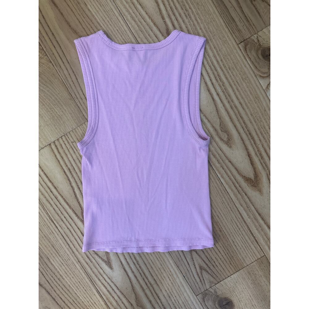 Aritzia Wilfred sleeveless ribbed tank top purple women’s size small - Picture 5 of 5